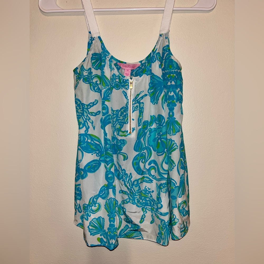 Lilly Pulitzer. XS. Blue/green/white/gold.
